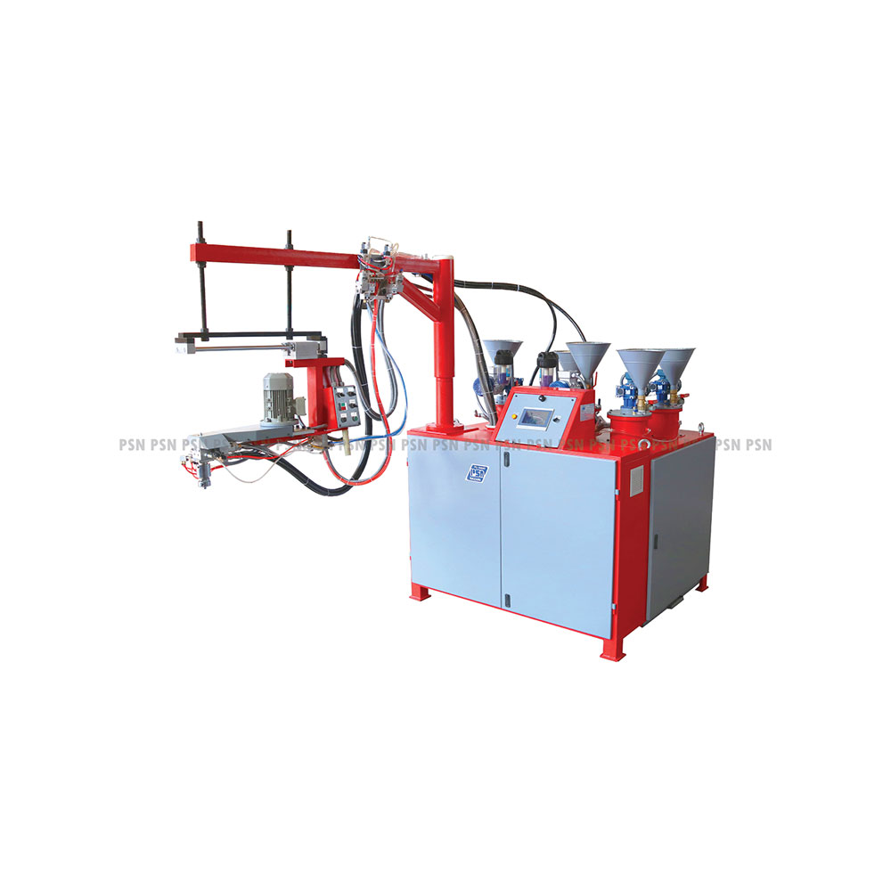 دستگاه تزریق پی‌یو آزمایشگاهی برای تست مواد زیره کفش